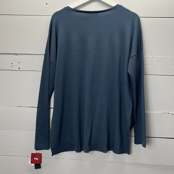 NWT Natori Women's Terry Lounge Zen Top in Blue Size Medium - Picture 5 of 5